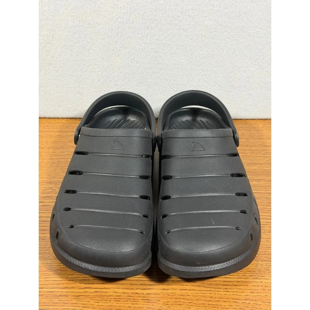 Rugged Shark Mens EVA Clog Shoes Black Slip On Sandals Size 7
